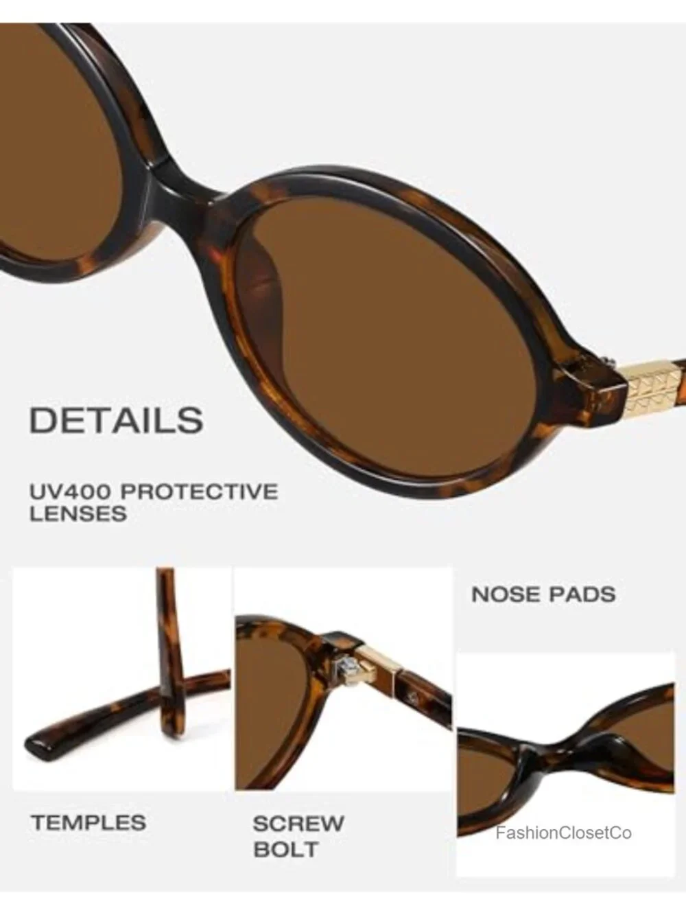 Retro Oval Sunglasses UV Protection for Women Trendy Small Vintage Round